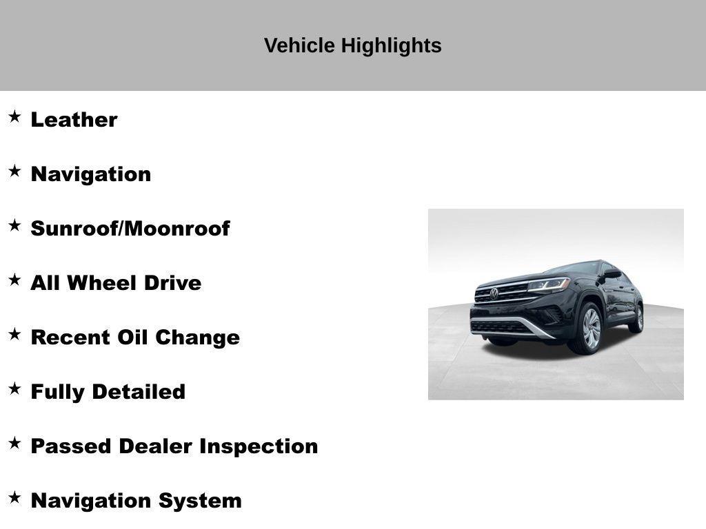 used 2021 Volkswagen Atlas Cross Sport car, priced at $26,813