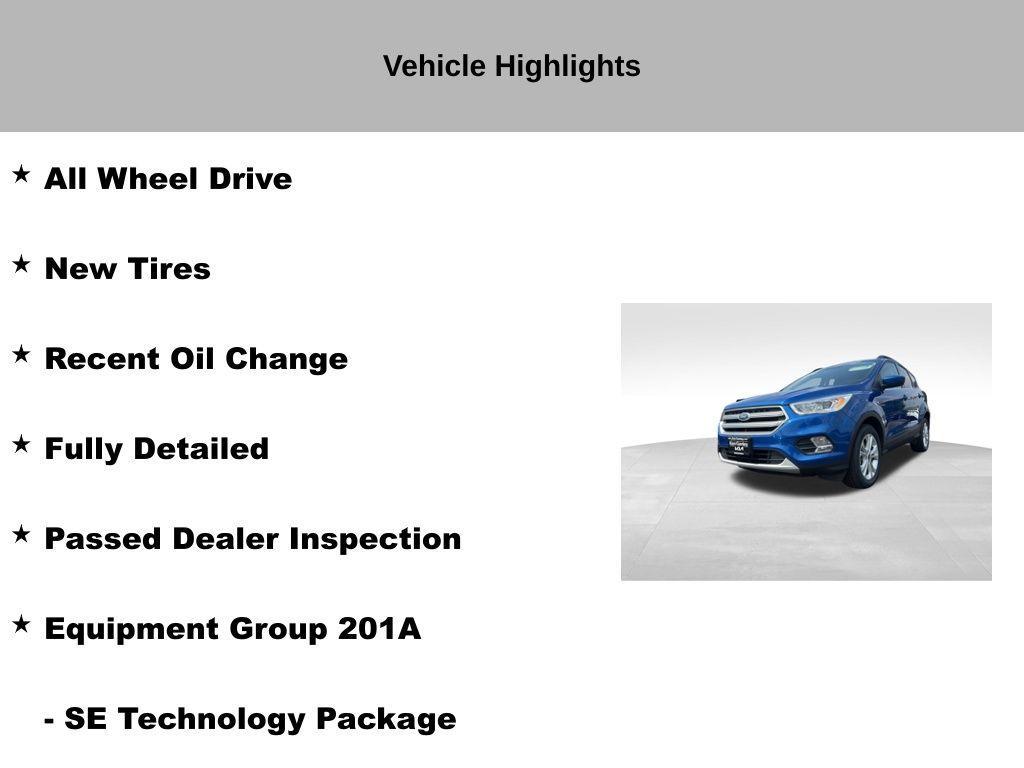used 2017 Ford Escape car, priced at $9,290