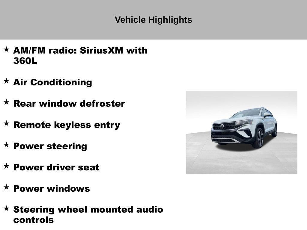 used 2023 Volkswagen Taos car, priced at $22,143
