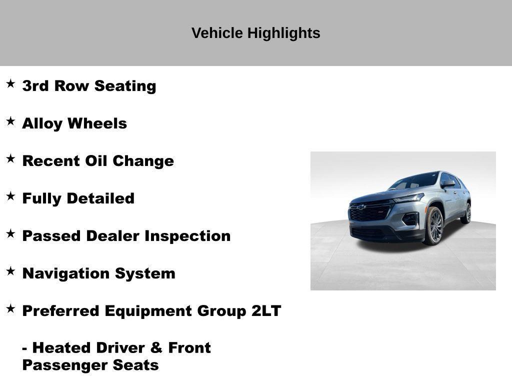 used 2023 Chevrolet Traverse car, priced at $35,872