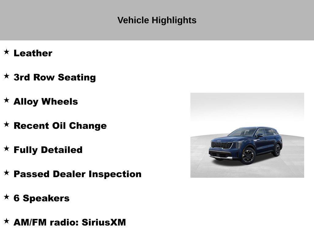 used 2025 Kia Sorento car, priced at $31,952