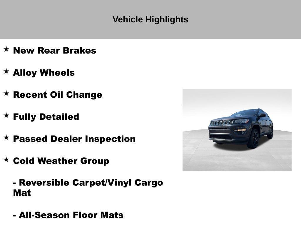 used 2020 Jeep Compass car, priced at $16,717