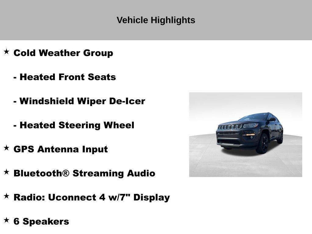 used 2020 Jeep Compass car, priced at $16,717