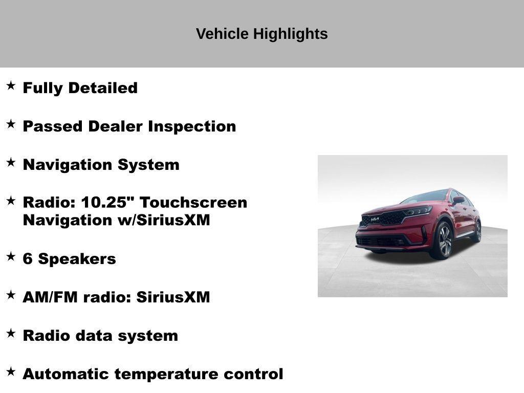 used 2022 Kia Sorento Plug-In Hybrid car, priced at $27,490