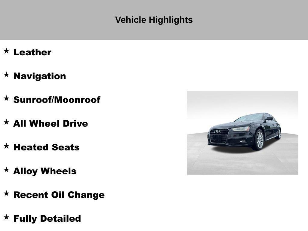 used 2014 Audi A4 car, priced at $10,541