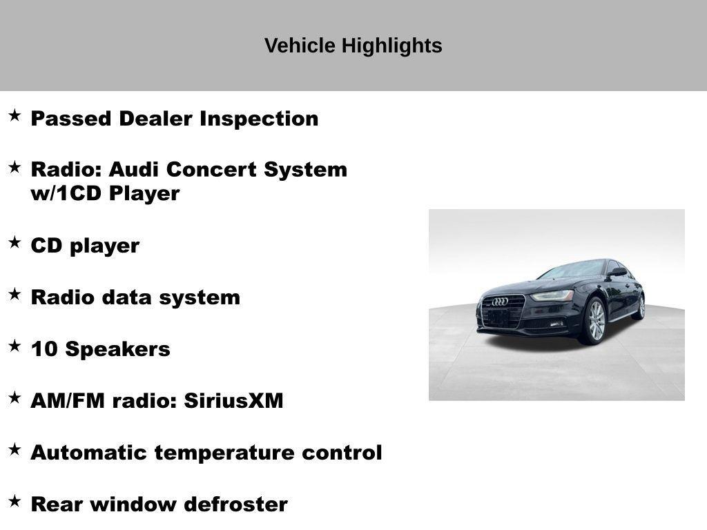 used 2014 Audi A4 car, priced at $10,541