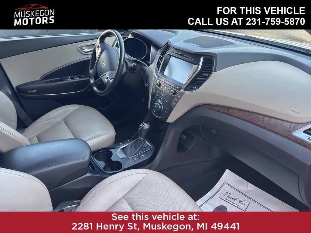 used 2017 Hyundai Santa Fe car, priced at $14,999