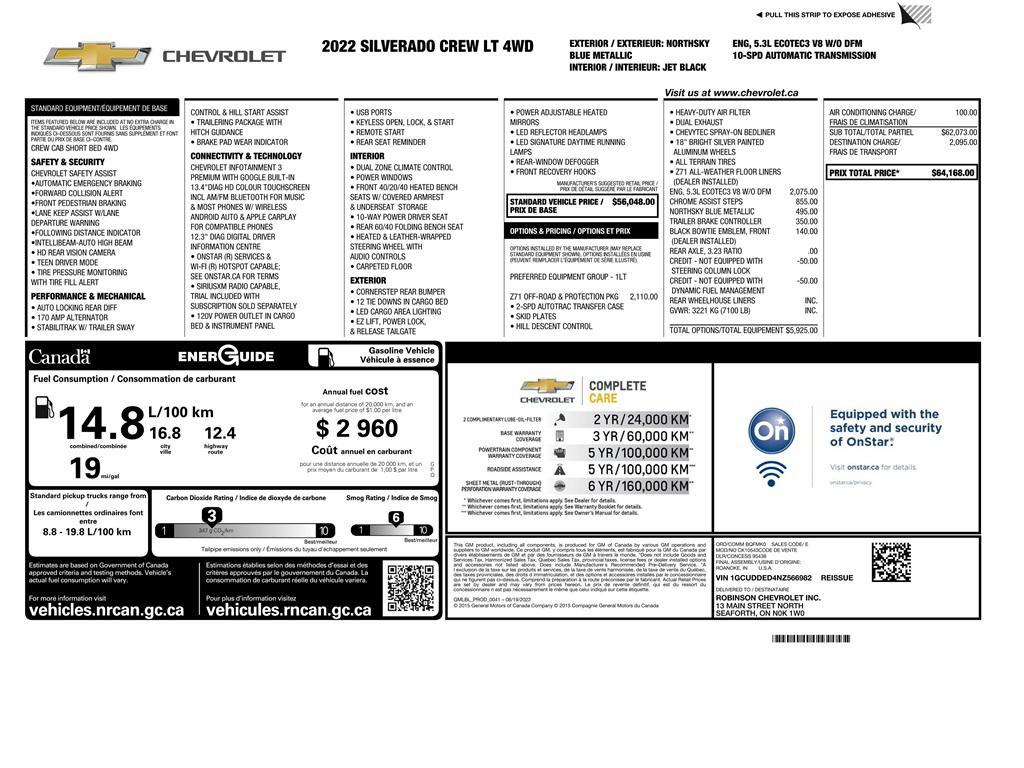 used 2022 Chevrolet Silverado 1500 car, priced at $32,789