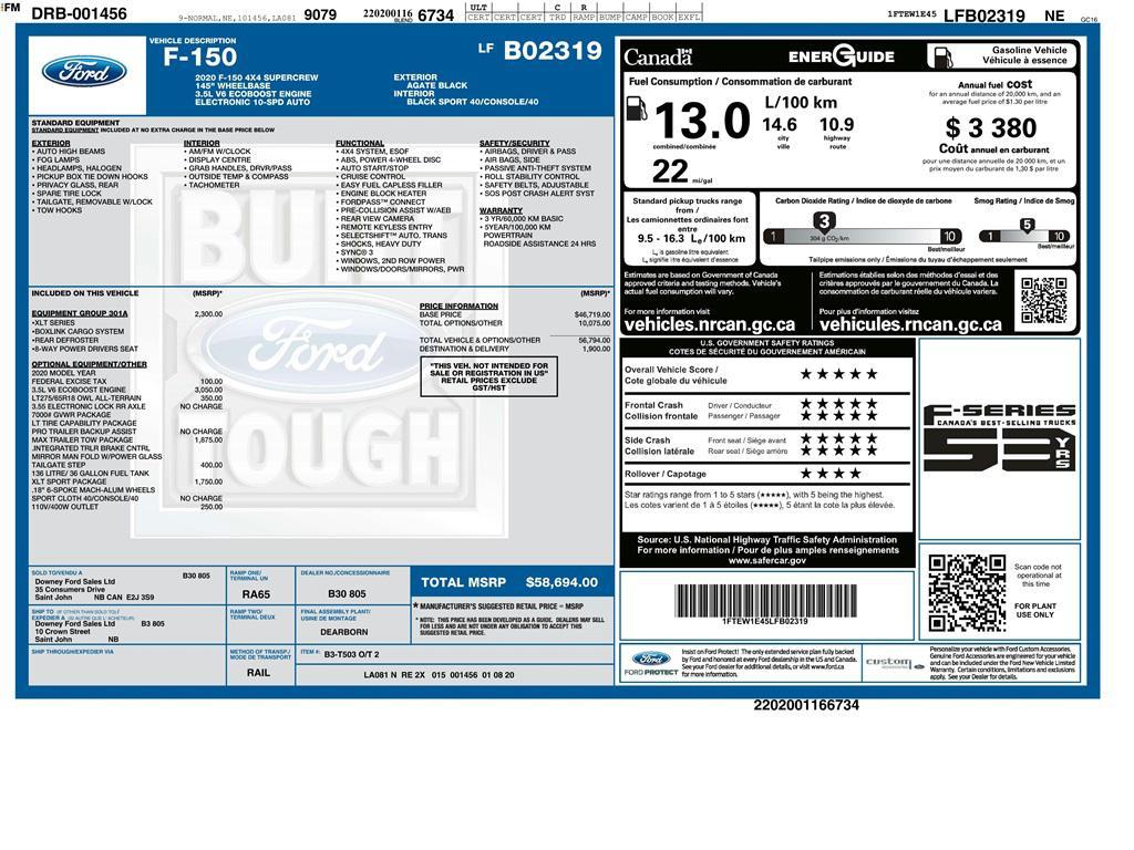 used 2020 Ford F-150 car, priced at $26,333