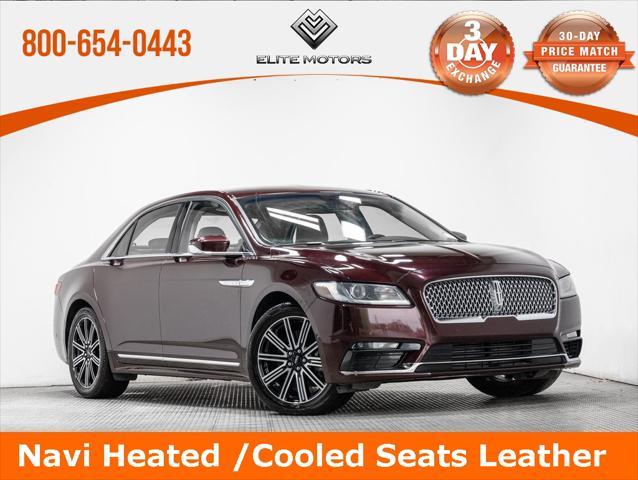 used 2017 Lincoln Continental car, priced at $20,444