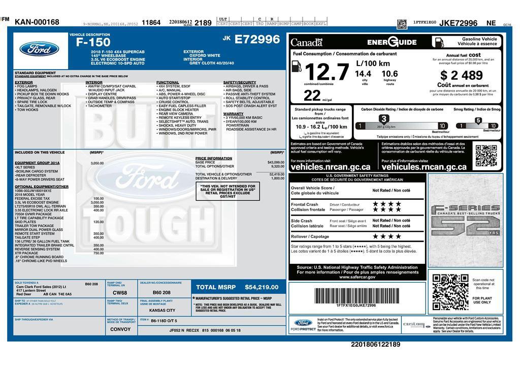 used 2018 Ford F-150 car, priced at $21,495