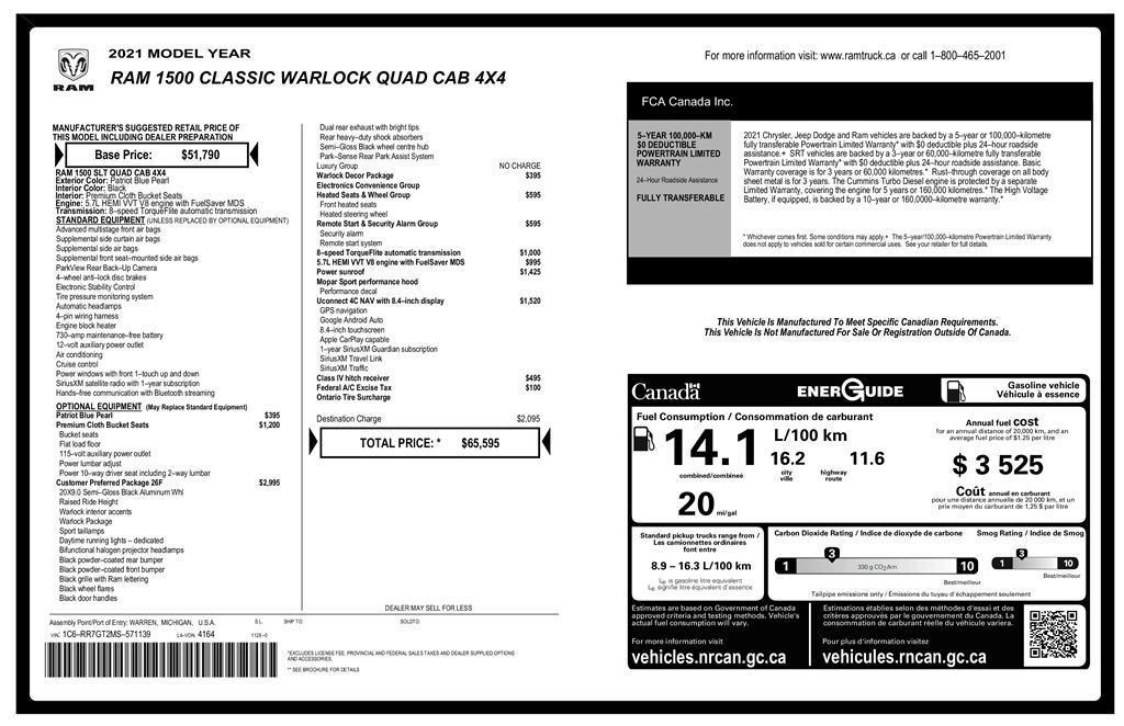 used 2021 Ram 1500 Classic car, priced at $28,995