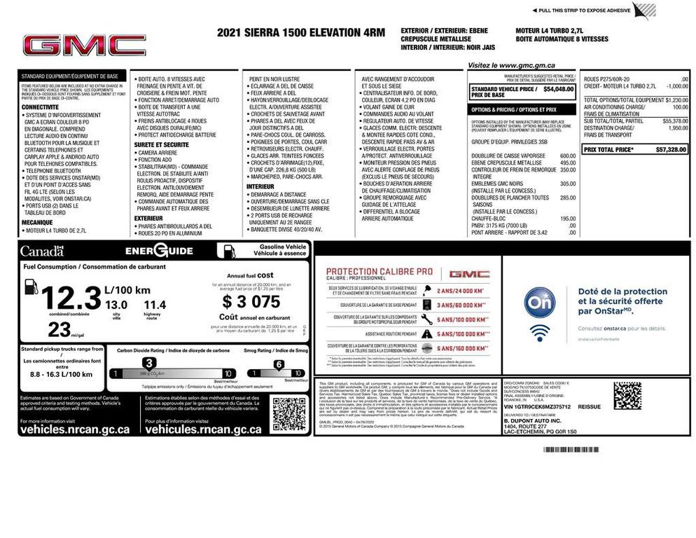 used 2021 GMC Sierra 1500 car, priced at $32,499