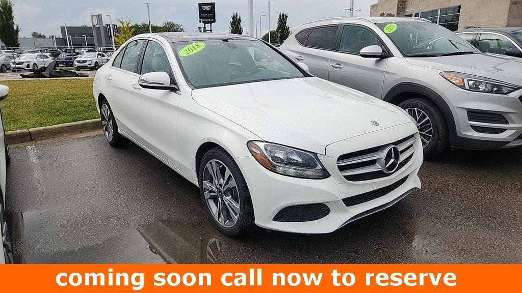 used 2018 Mercedes-Benz C-Class car, priced at $18,998