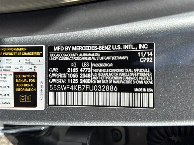 used 2015 Mercedes-Benz C-Class car, priced at $18,200