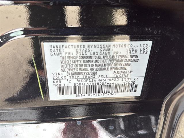 new 2025 Nissan Sentra car, priced at $27,508
