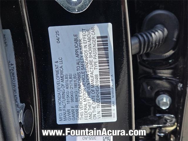 new 2025 Acura Integra car, priced at $34,795