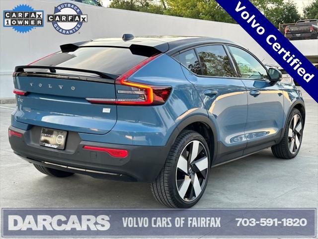 used 2022 Volvo C40 Recharge Pure Electric car, priced at $31,600