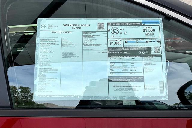 new 2025 Nissan Rogue car, priced at $33,345