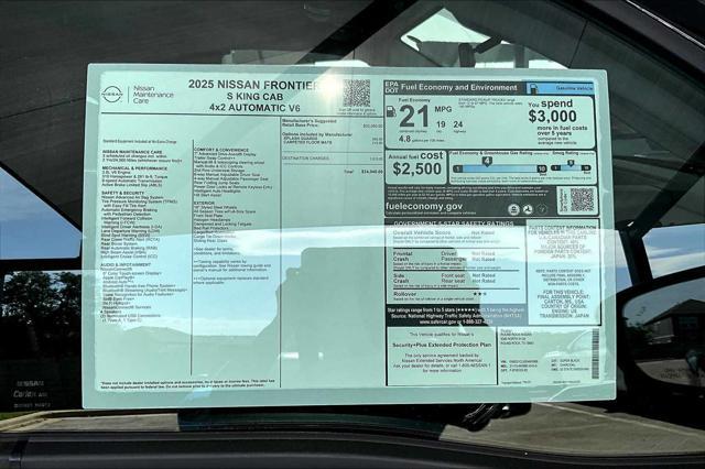 new 2025 Nissan Frontier car, priced at $34,040