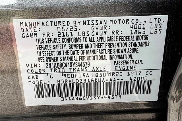 new 2025 Nissan Sentra car, priced at $23,292