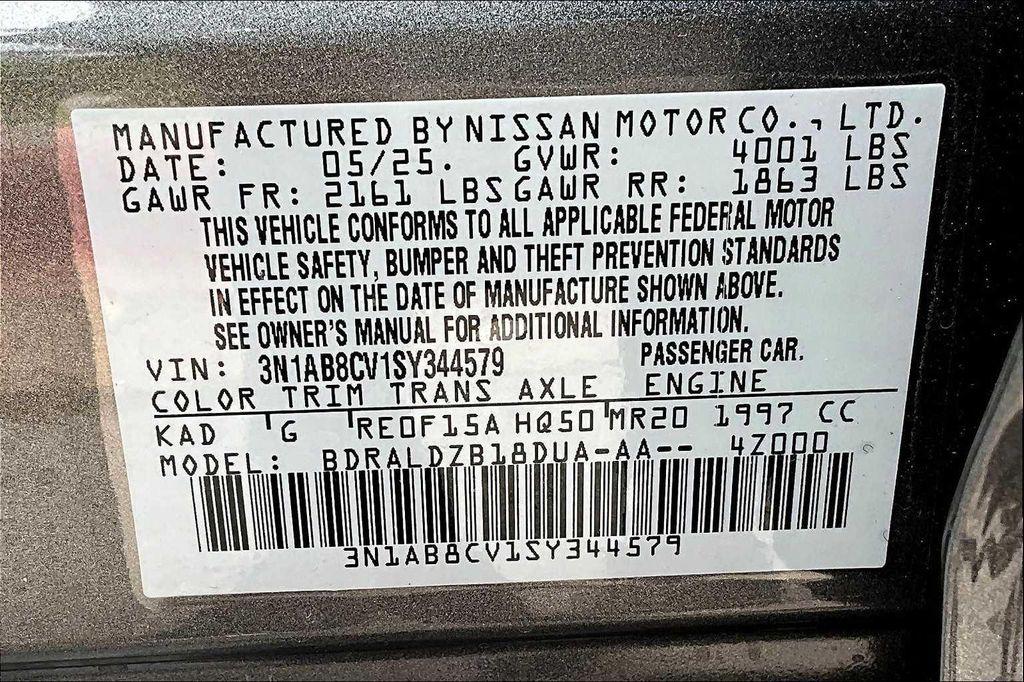 new 2025 Nissan Sentra car, priced at $23,292