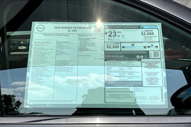 new 2025 Nissan Pathfinder car, priced at $44,175