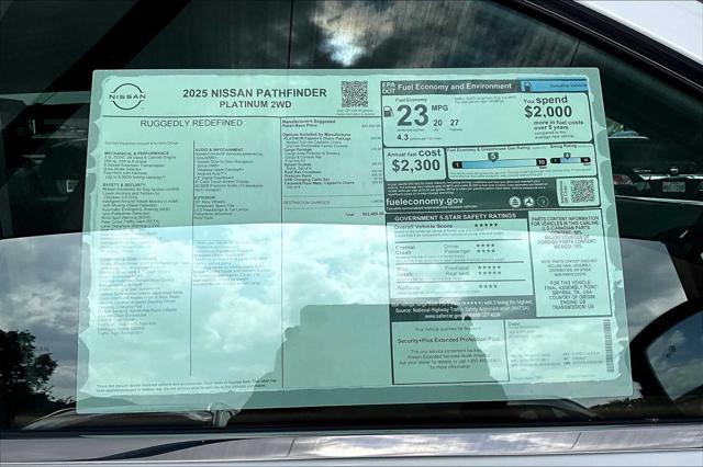 new 2025 Nissan Pathfinder car, priced at $48,809
