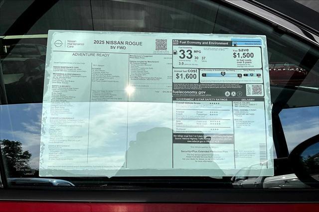 new 2025 Nissan Rogue car, priced at $35,255