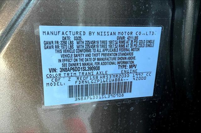 new 2025 Nissan Kicks car, priced at $30,270