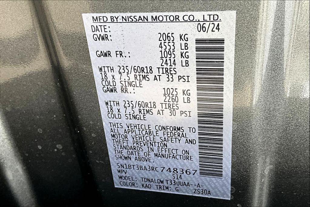 new 2024 Nissan Rogue car, priced at $34,905
