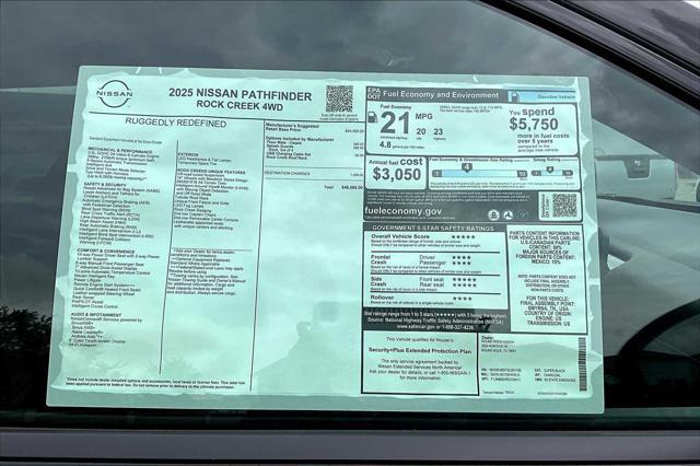 new 2025 Nissan Pathfinder car, priced at $43,438