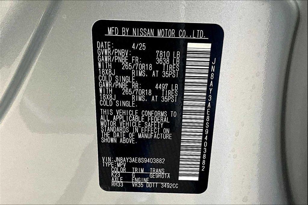 new 2025 Nissan Armada car, priced at $59,991
