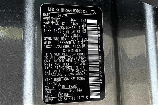 new 2025 Nissan Rogue car, priced at $32,969
