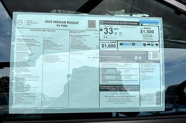 new 2025 Nissan Rogue car, priced at $33,350