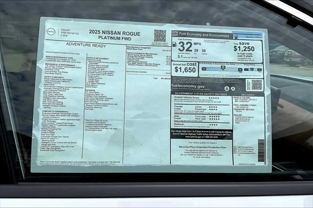 new 2025 Nissan Rogue car, priced at $39,605