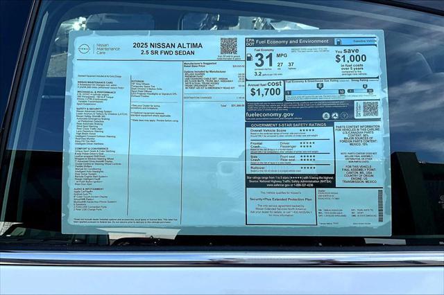new 2025 Nissan Altima car, priced at $29,167