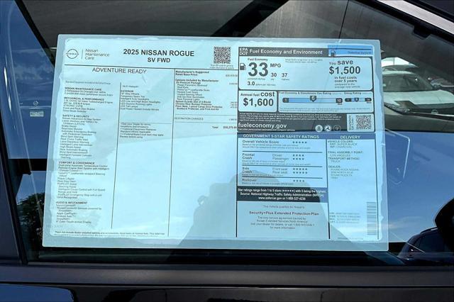 new 2025 Nissan Rogue car, priced at $33,350