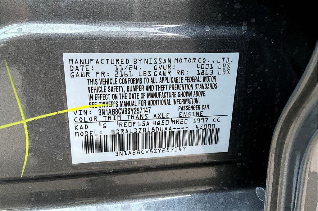 new 2025 Nissan Sentra car, priced at $23,516