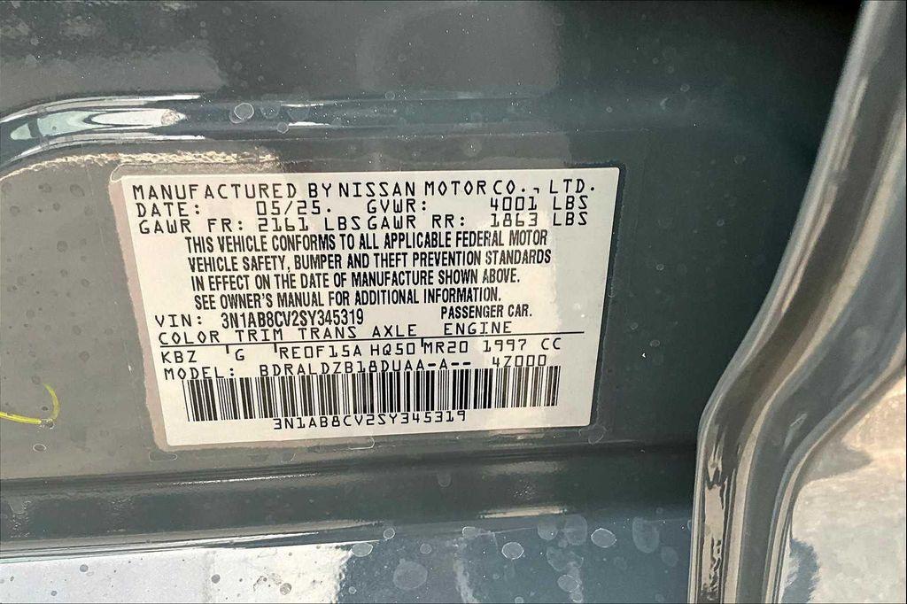 new 2025 Nissan Sentra car, priced at $24,106