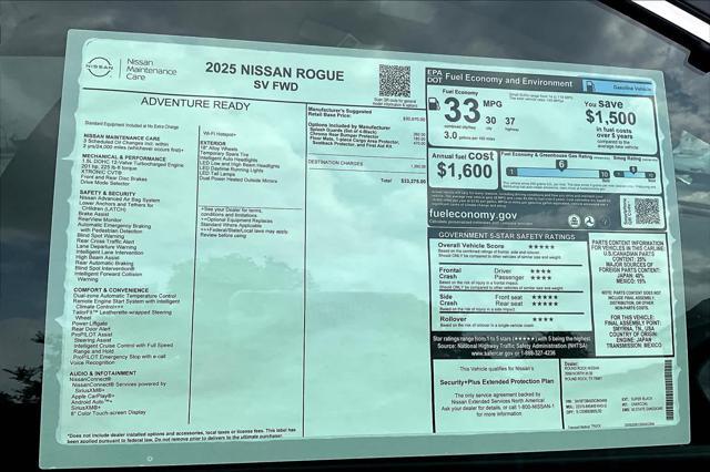 new 2025 Nissan Rogue car, priced at $31,580