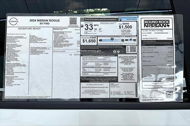 new 2024 Nissan Rogue car, priced at $35,730