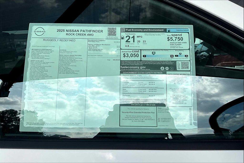 new 2025 Nissan Pathfinder car, priced at $43,438
