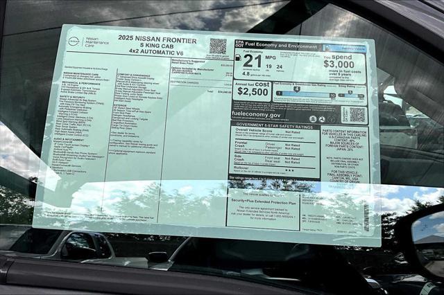 new 2025 Nissan Frontier car, priced at $34,040