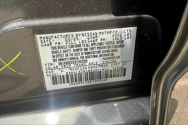 new 2025 Nissan Sentra car, priced at $24,125