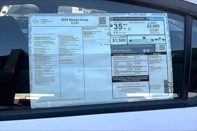 new 2025 Nissan Versa car, priced at $20,695