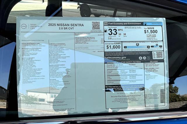 new 2025 Nissan Sentra car, priced at $25,455