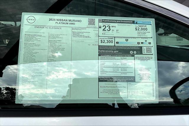 new 2025 Nissan Murano car, priced at $52,295