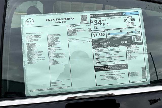new 2025 Nissan Sentra car, priced at $23,115