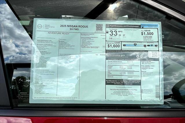 new 2025 Nissan Rogue car, priced at $33,345